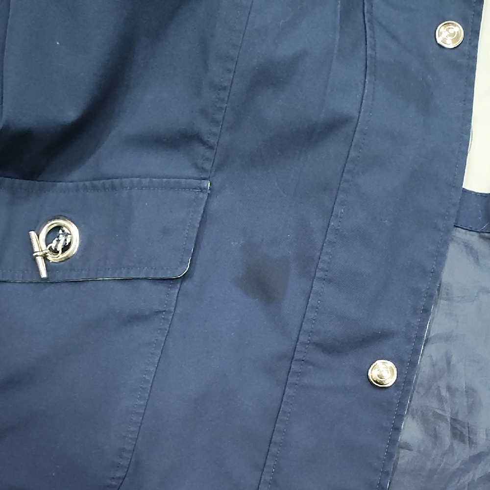 Stylish Navy and Lime Women's Utility Jacket - Picture 10 of 10